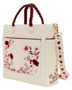 Loungefly Cream & Red Floral Convertible Backpack and Tote Crossbody Bag - Image 4