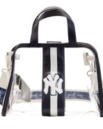 MLB NY Yankees Clear Tote Crossbody Stadium Bag with Pouch  - Image 4