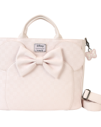 Minnie Mouse Checkered Texture Convertible Backpack & Tote Crossbody Bag