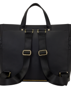 Loungefly The Mo Black Convertible Backpack & Tote Crossbody Pin Trader Bag - Image 6