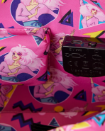 Jem and the Holograms Figural Keytar Glow Crossbody Bag - Image 7