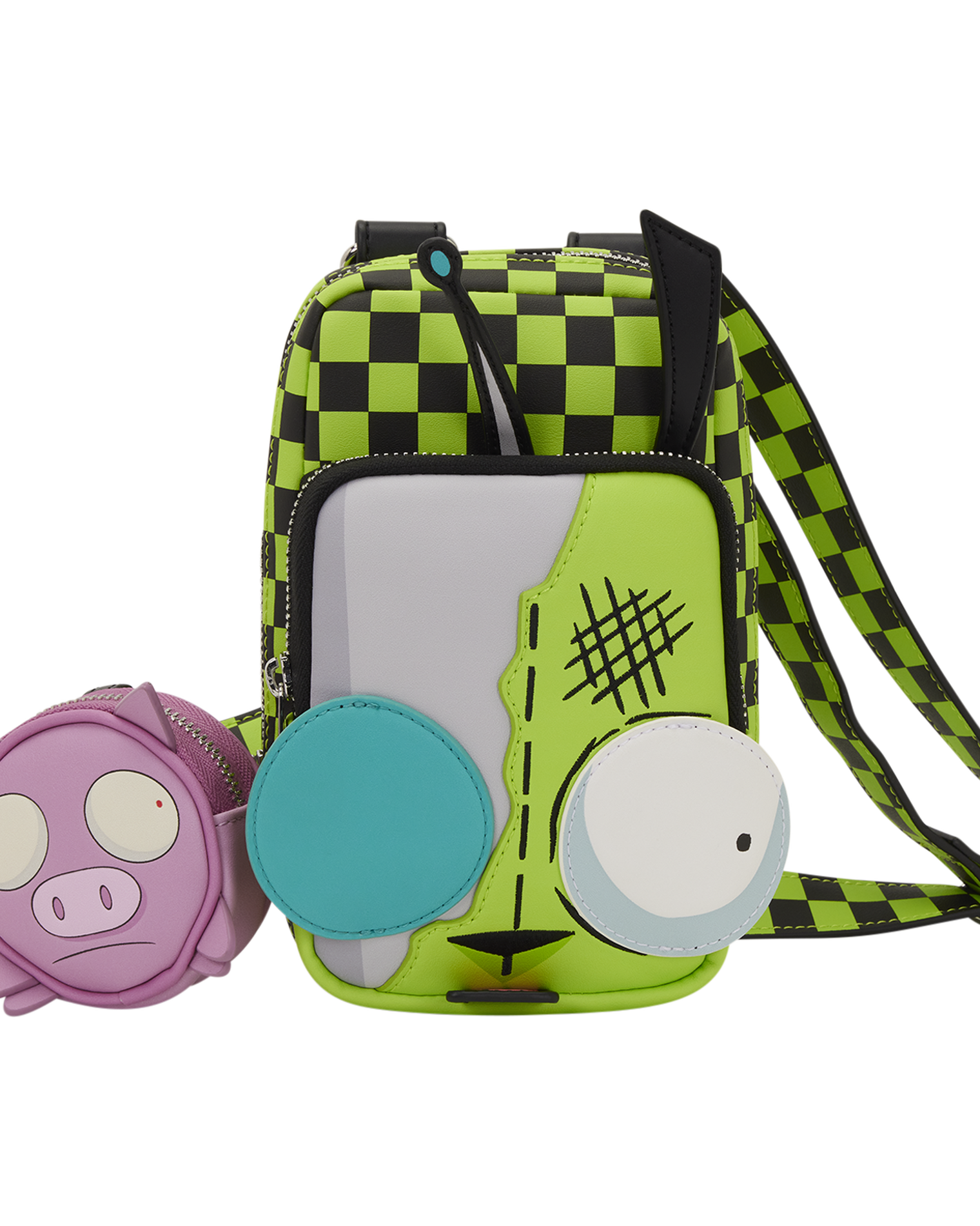 Invader Zim Gir Cell Phone Crossbody Bag with Coin Bag