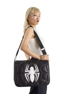 Spider-Man Black & White Suit Quilted Messenger Crossbody Bag - Image 2