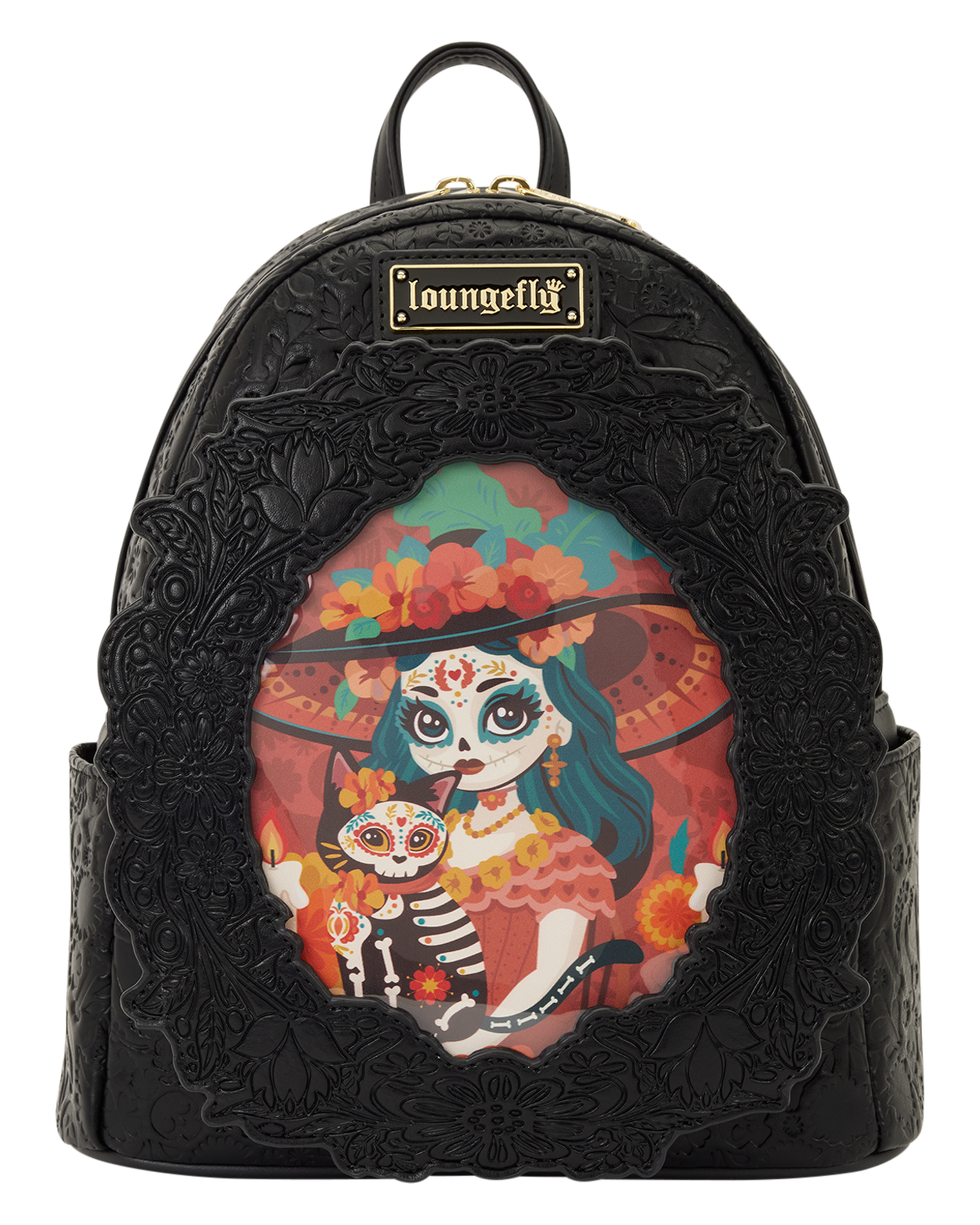 Loungefly Día de los Muertos La Catrina Photo Insert Mini Backpack