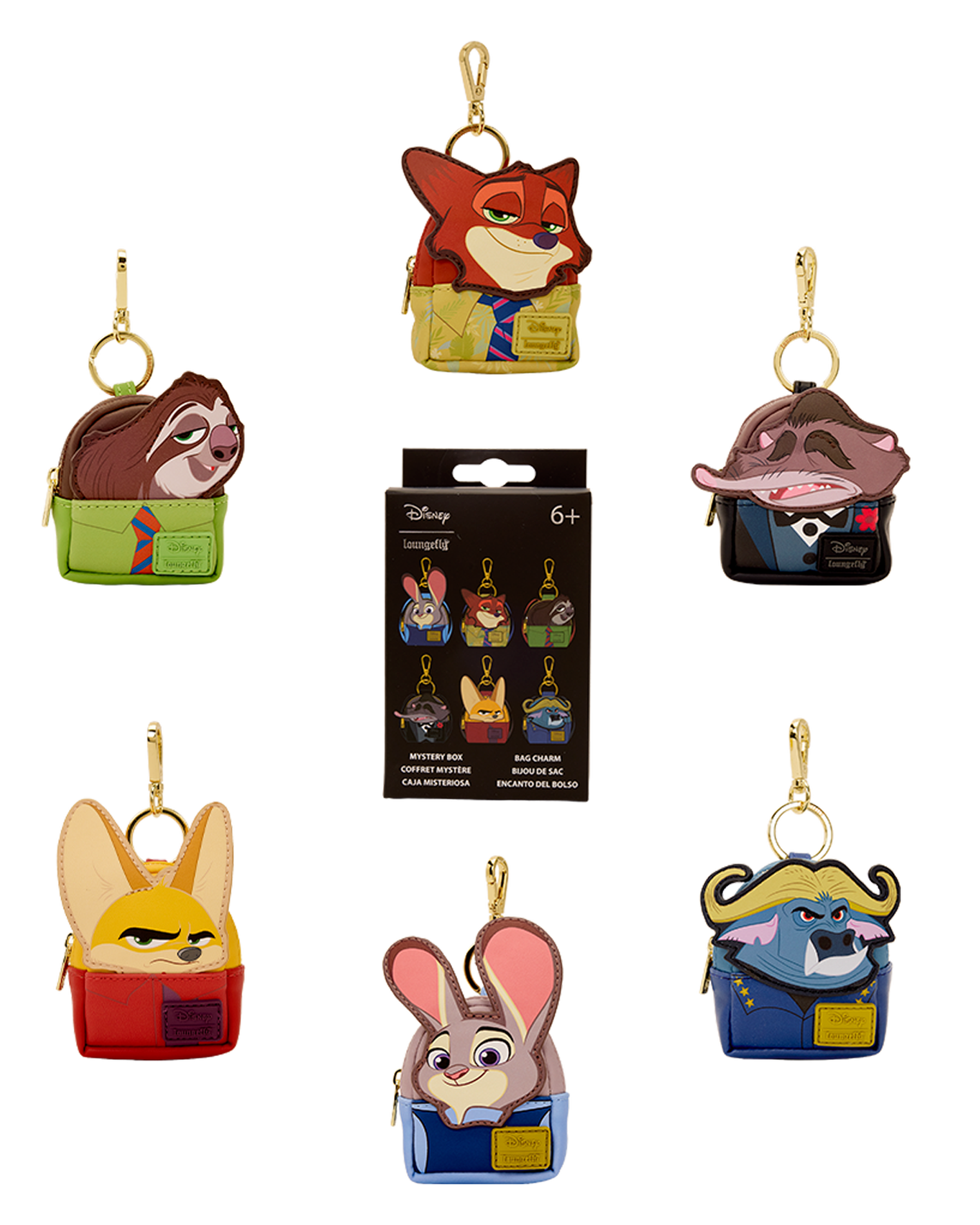 Zootopia 2 Cosplay Mystery Mini Backpack Keychain Charm