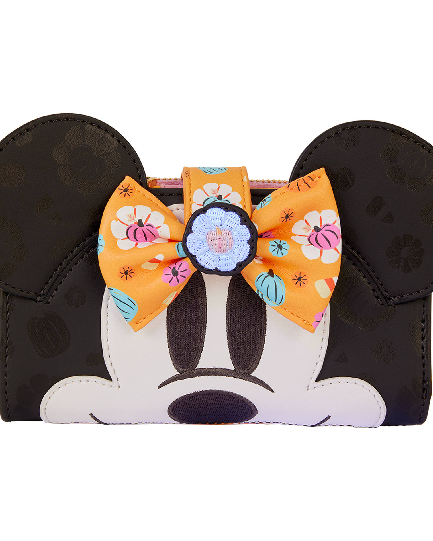 Minnie Mouse Cosplay Floral Pumpkin Flap Wallet