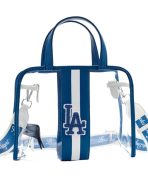 MLB LA Dodgers Clear Tote Crossbody Stadium Bag with Pouch  - Image 4