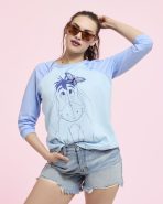 Winnie The Pooh Eeyore Unisex Raglan Tee - Image 2