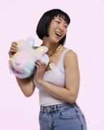 Minnie Mouse Pastel Tie-Dye Molded Figural Crossbody Bag - Image 2