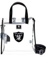 NFL Las Vegas Raiders Clear Convertible Backpack & Tote Crossbody Stadium Bag