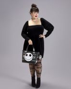 The Nightmare Before Christmas Jack Skellington Reversible Sequins Tote Crossbody Bag with Coin Bag - Image 2
