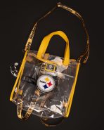 NFL Pittsburgh Steelers Clear Convertible Backpack & Tote Crossbody Stadium Bag - Image 2