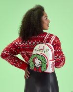 Peanuts Snoopy & Woodstock Holiday Plush Wreath Mini Backpack - Image 3