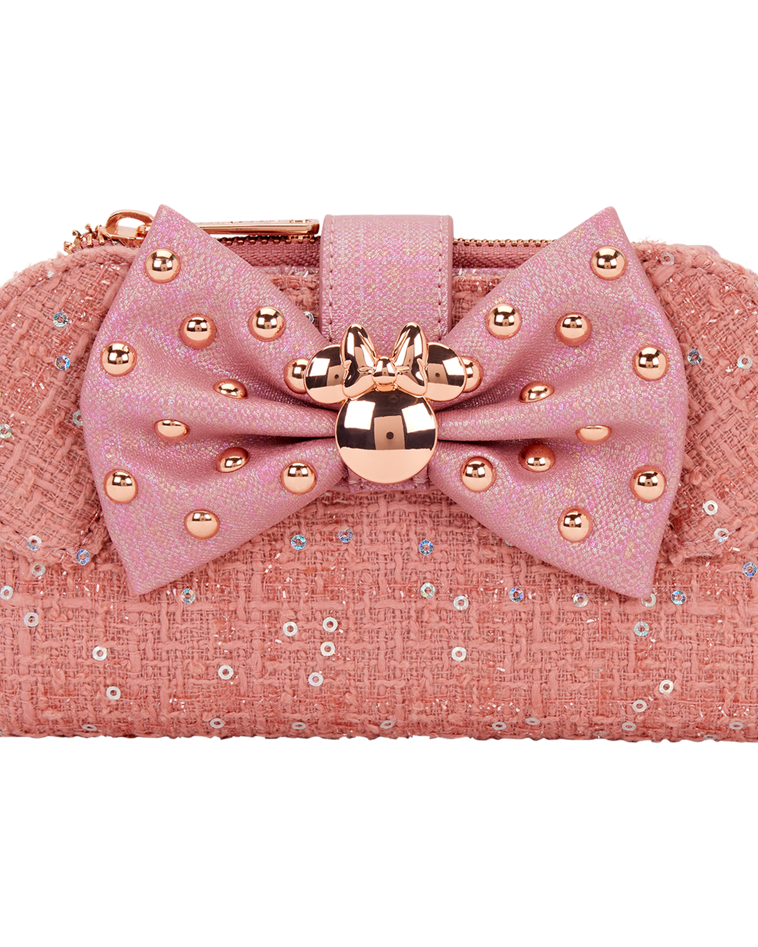 Minnie Mouse Exclusive Glitter Tweed Flap Wallet