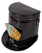 Monopoly 90th Anniversary Top Hat Glitter Figural Crossbody Bag - Image 6