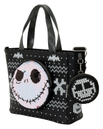 The Nightmare Before Christmas Jack Skellington Reversible Sequins Tote Crossbody Bag with Coin Bag - Image 8