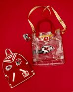 NFL Kansas City Chiefs Clear Convertible Backpack & Tote Crossbody Stadium Bag - Image 3