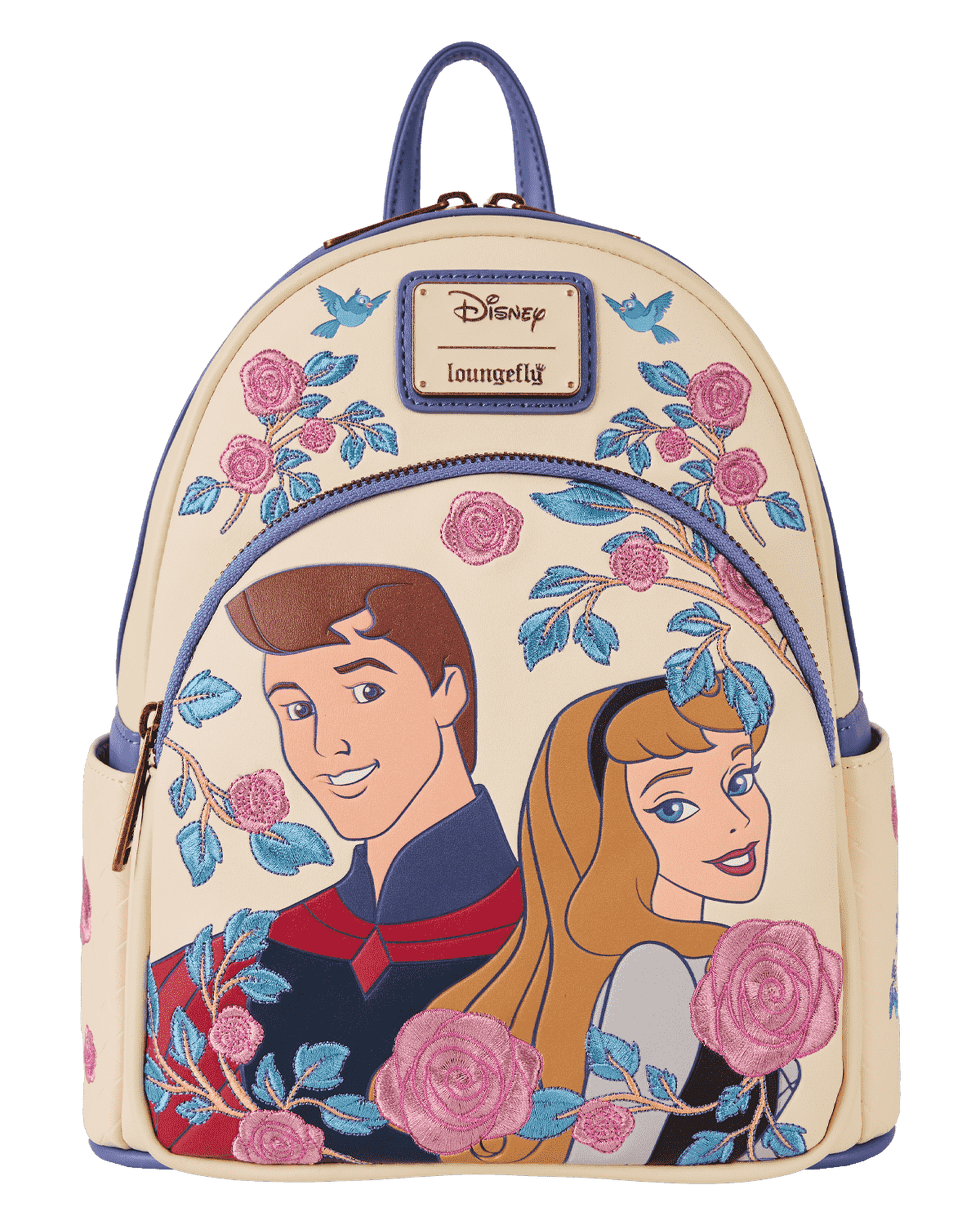 Sleeping Beauty Princess Aurora & Prince Phillip Floral Mini Backpack