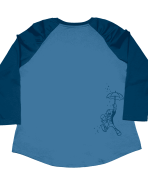 Pinocchio Blue Fairy Unisex Raglan Tee - Image 3