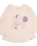 Minnie Mouse Lace Detail Unisex Raglan Tee