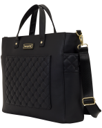 Loungefly The Mo Black Convertible Backpack & Tote Crossbody Pin Trader Bag - Image 5
