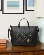 Loungefly The Mo Black Convertible Backpack & Tote Crossbody Pin Trader Bag - Image 3