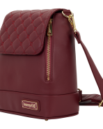 Loungefly The Lilly Red Convertible Mini Backpack & Crossbody Pin Trader Bag - Image 7