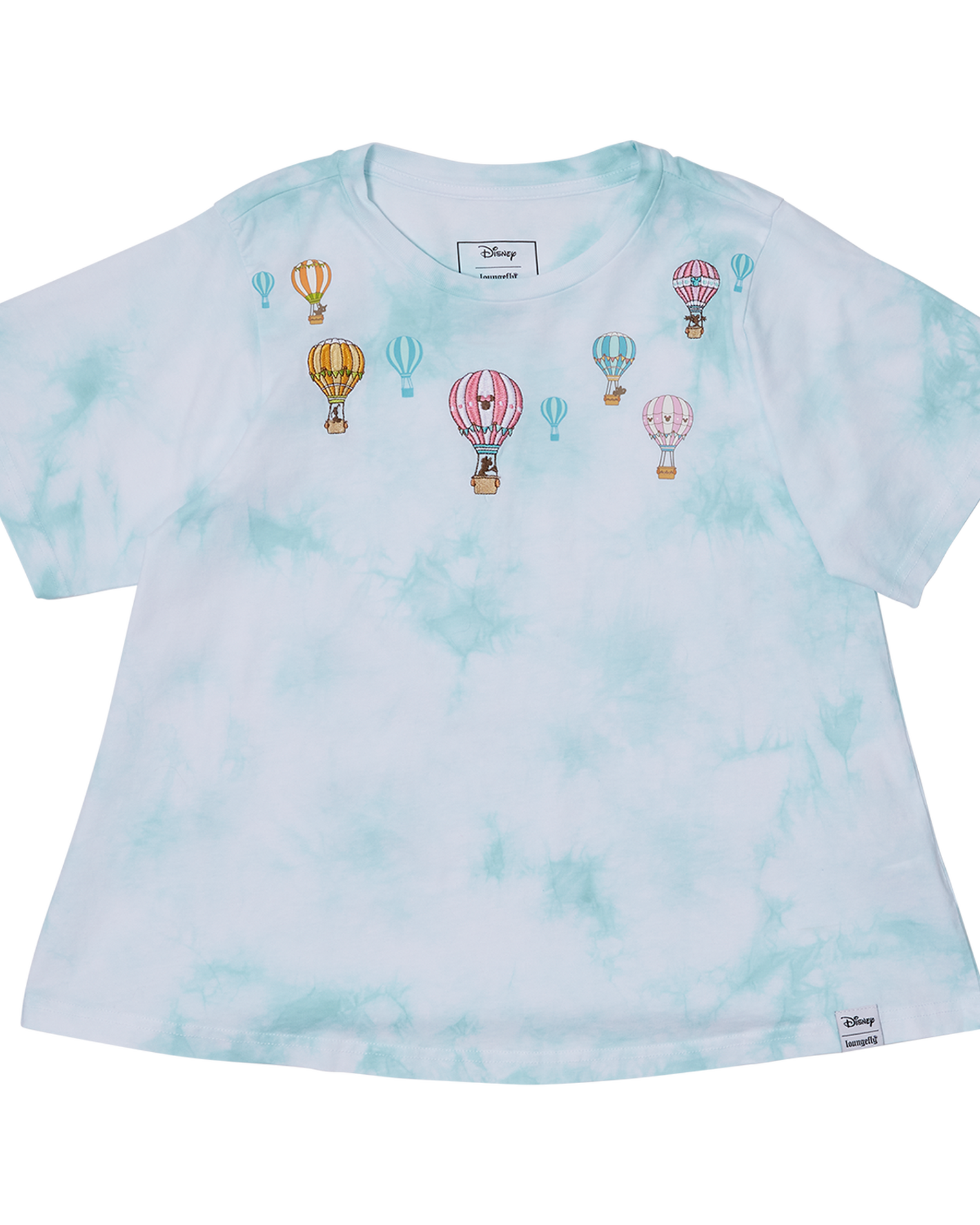 Mickey & Friends Hot Air Balloon Tie-Dye Swing Tee
