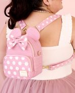 Minnie Mouse Woven Texture Convertible Mini Backpack & Crossbody Bag - Image 4
