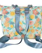 Loungefly Tropical Lemon Floral Convertible Backpack & Tote Crossbody Bag - Image 4