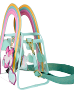 Minions Fluffy Unicorn Rainbow Clear Mini Tote Crossbody Bag - Image 3