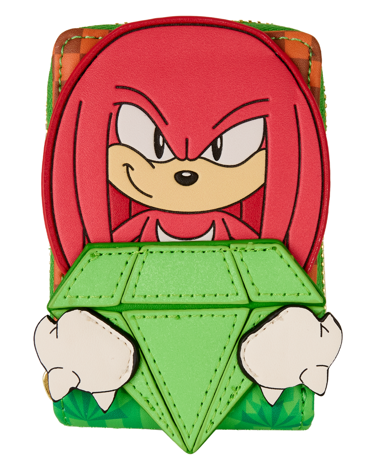 Sonic The Hedgehog Limited Edition Knuckles Emerald Glitter Accordion Wallet