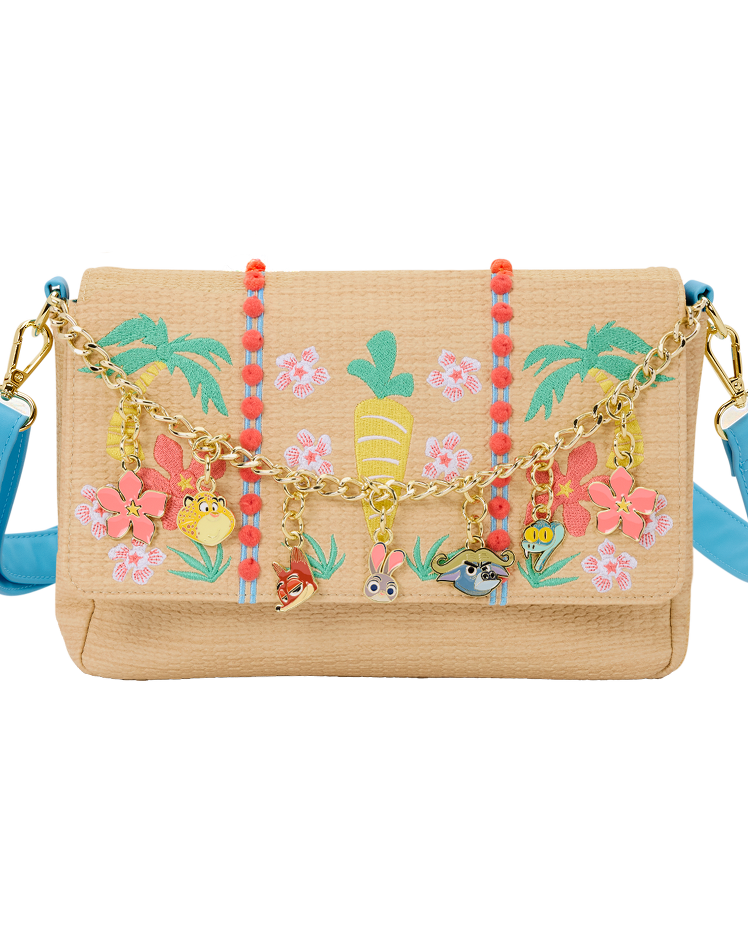 Zootopia 2 Embroidered Charm Crossbody Bag