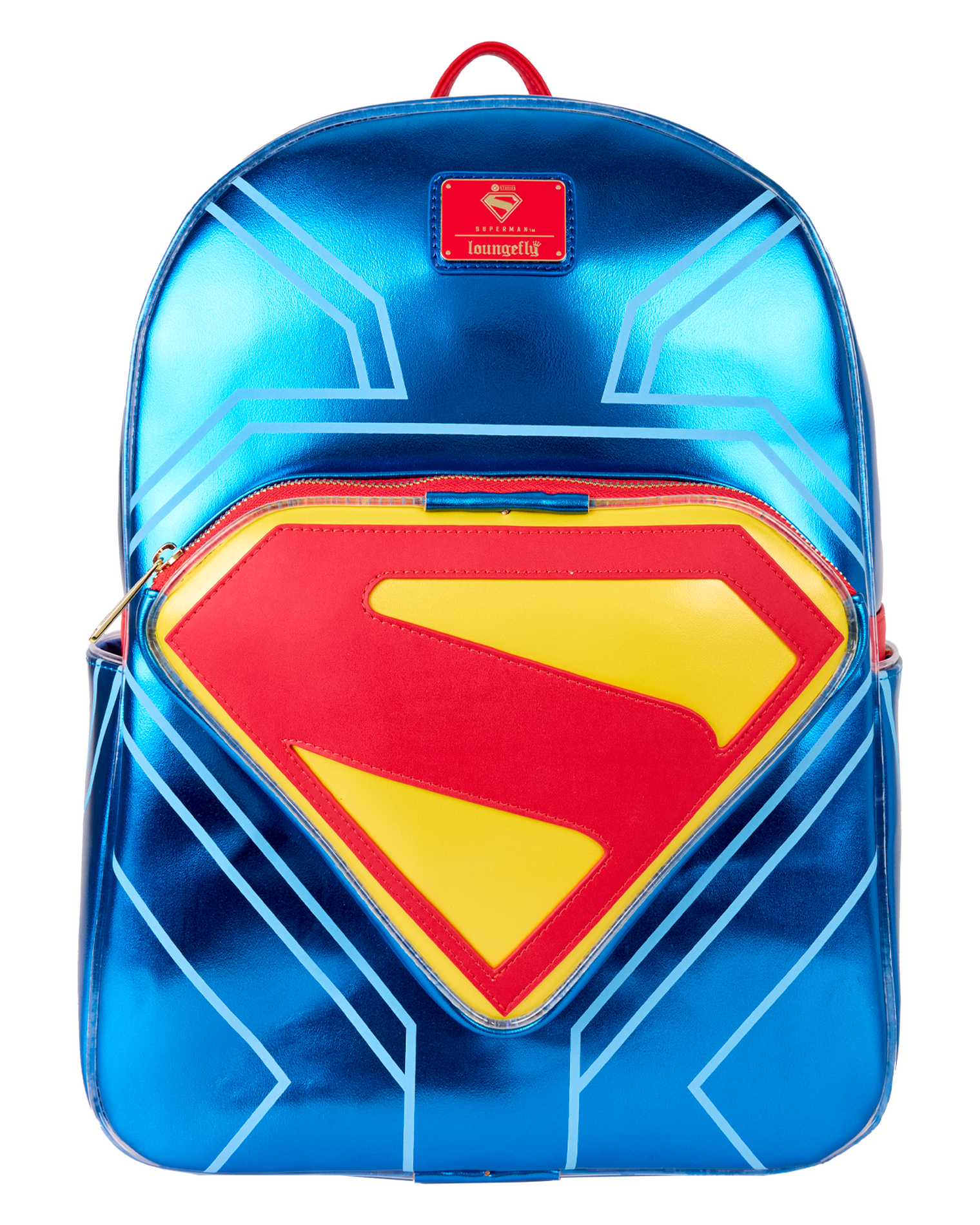 Superman Light Up Glow Full-Size Backpack