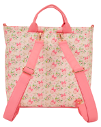 Minnie Mouse Floral All-Over Print Convertible Backpack & Tote Crossbody Bag - Image 6