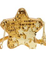 Loungefly Gold Star Sequin Figural Crossbody Bag