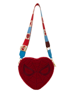 Spider-Man Sherpa Heart Shaped Crossbody Bag