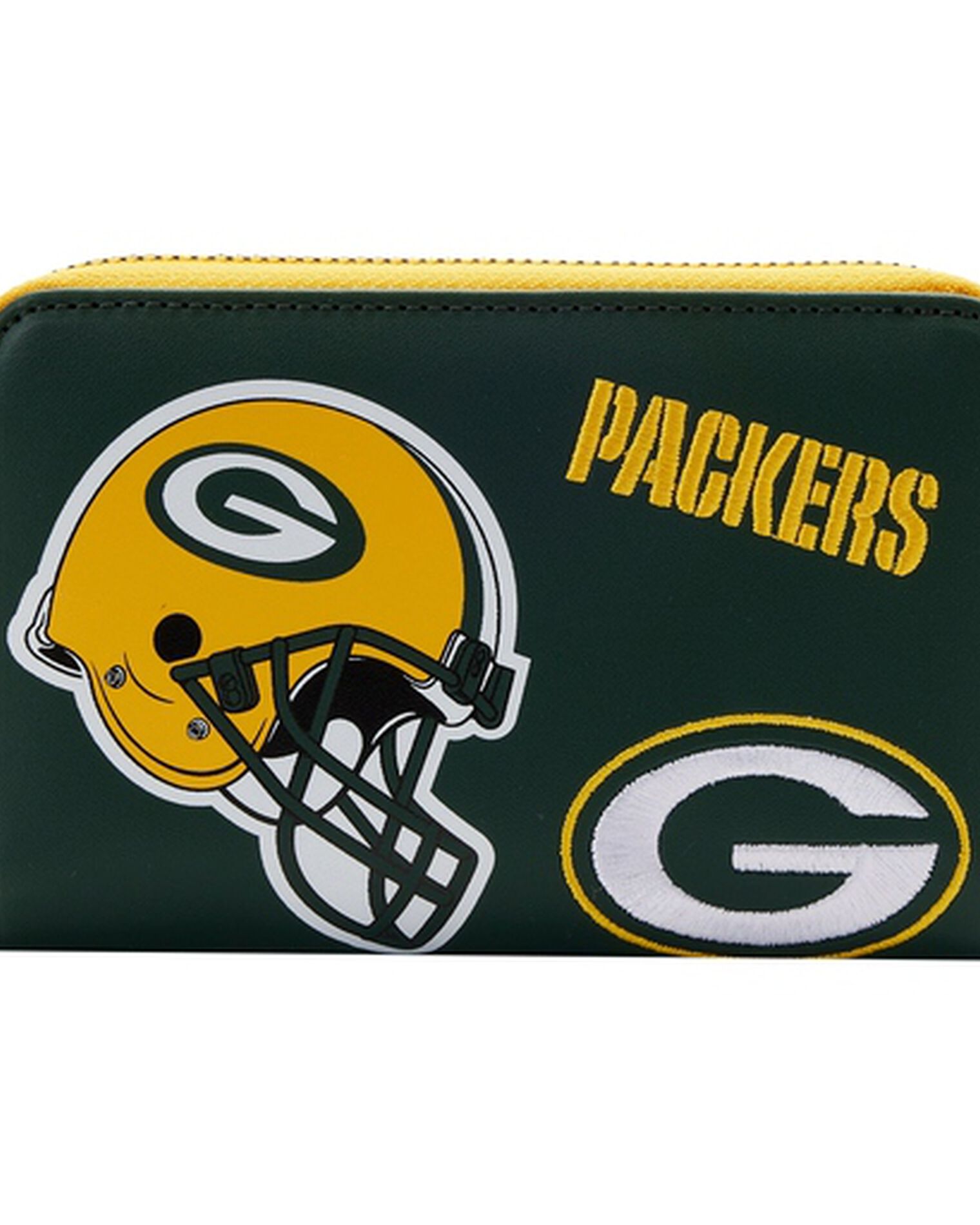NFL Green Bay Packers Patches Zip Around Wallet