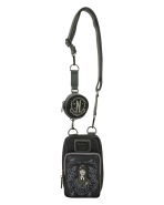 Wednesday Black Roses Cell Phone Crossbody Bag with Coin Bag - Image 5