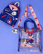NFL Buffalo Bills Clear Convertible Backpack & Tote Crossbody Stadium Bag - Image 3