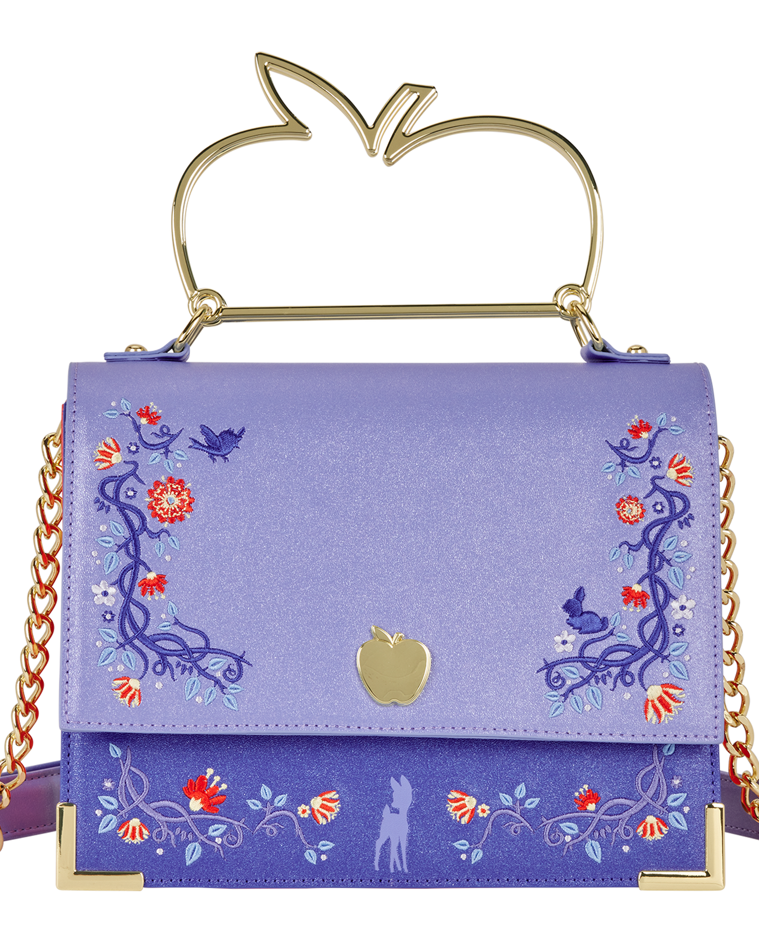 Snow White Shimmer Crossbody Bag