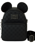 Mickey Mouse Checkered Texture Convertible Mini Backpack & Crossbody Bag